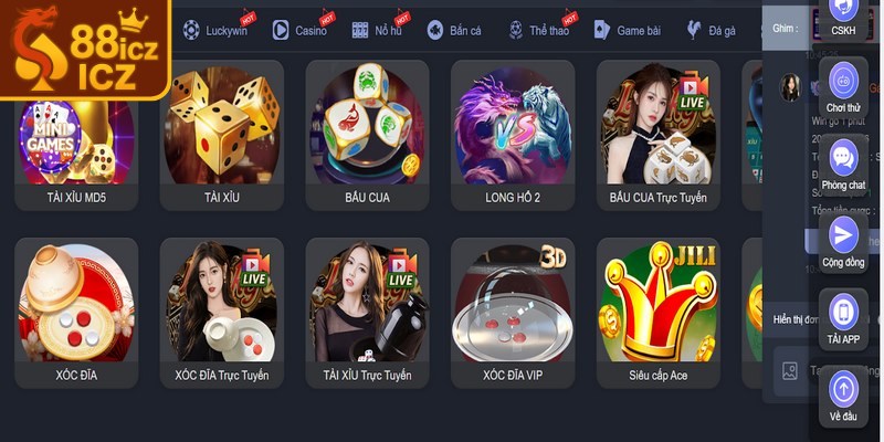 Kho game giải trí tại 88I mang đến vô vàn trò chơi hấp dẫn
